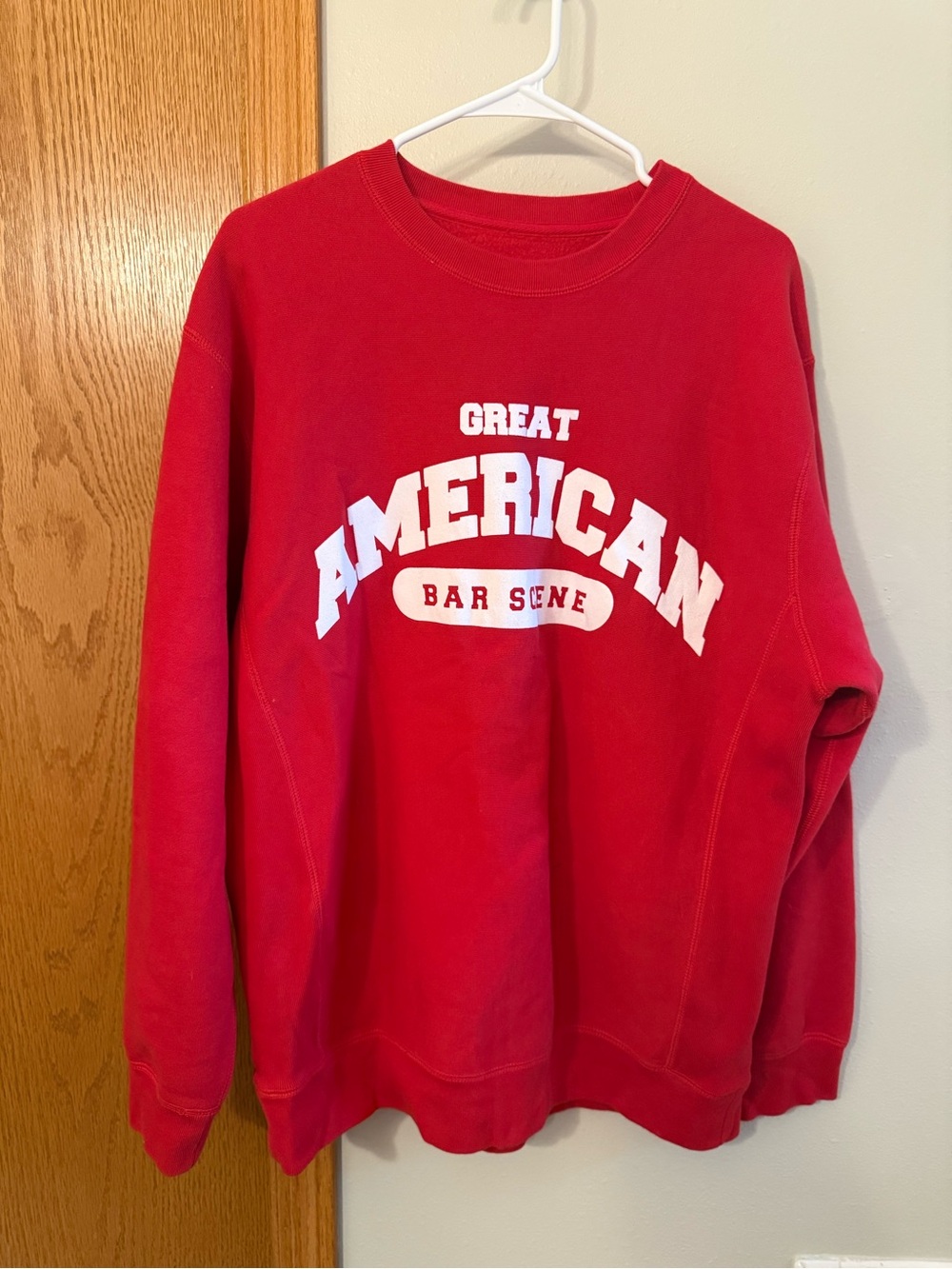 Zach Bryan Sweatshirt XL Great American Bar Scene Red Tour Merch crewneck